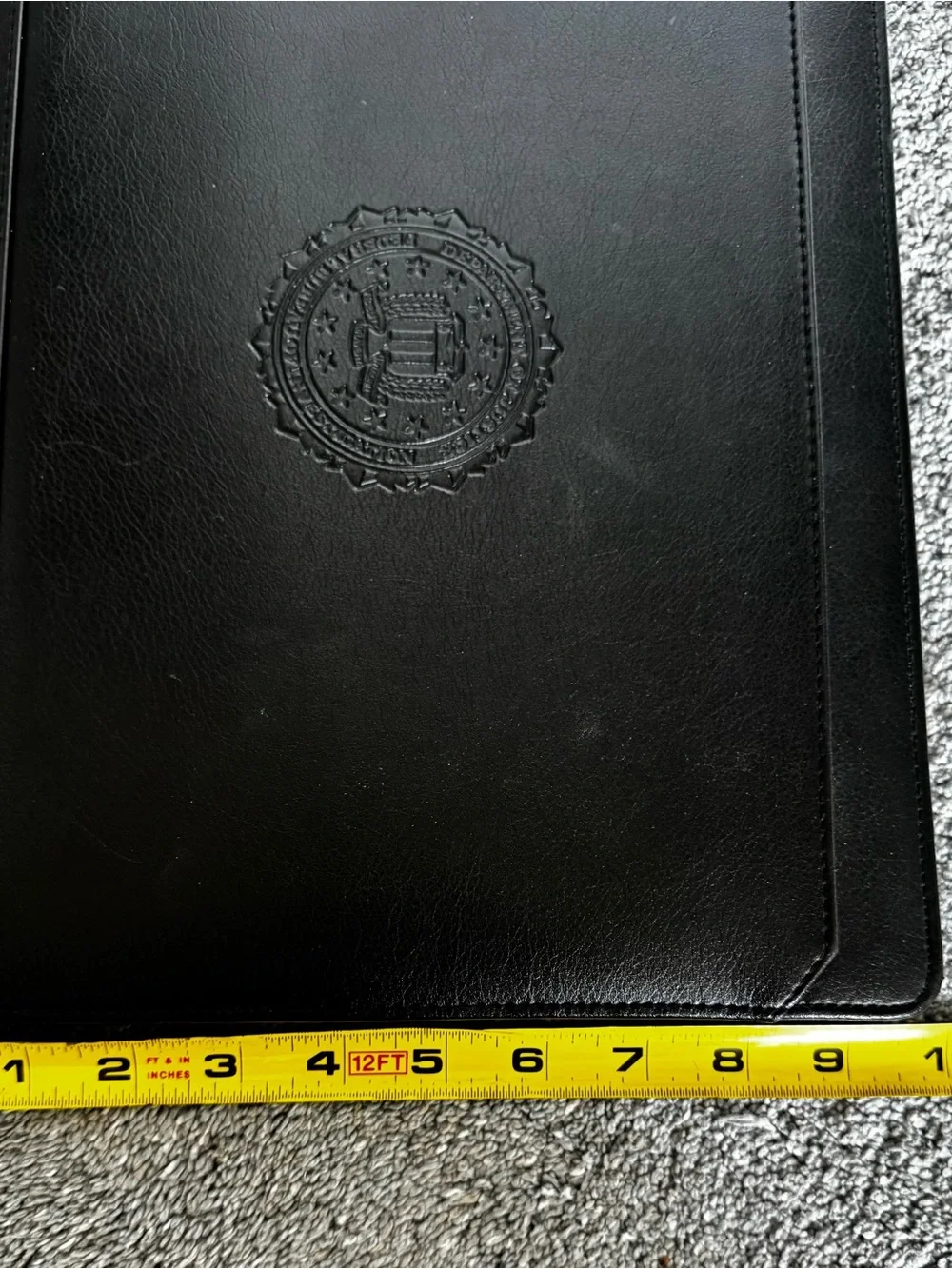 Department of Justice – Federal Bureau of Investigation (FBI) Zippered Padfolio